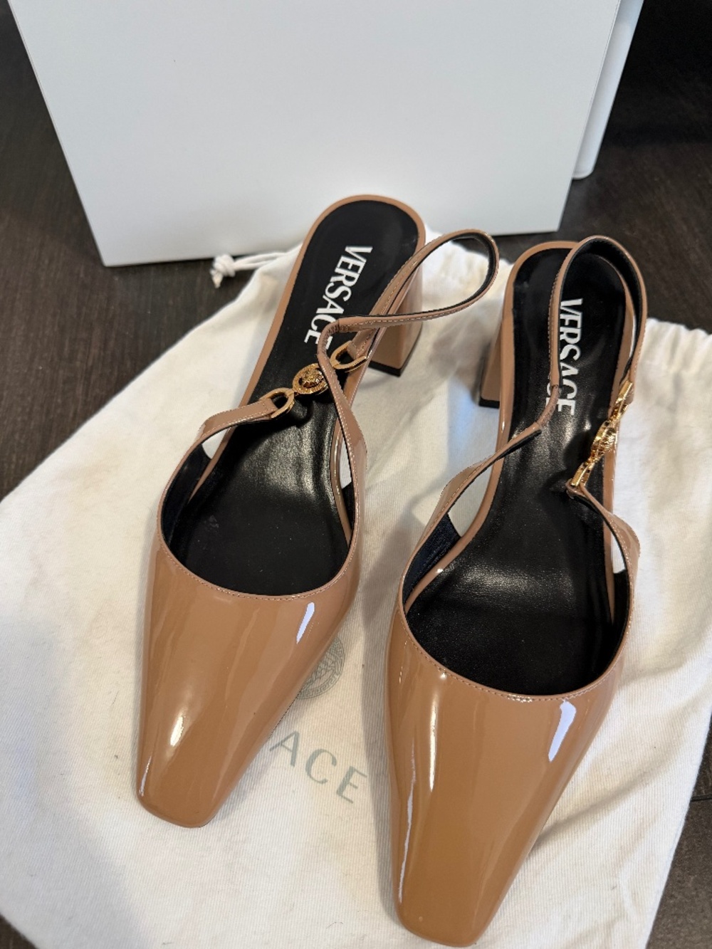 Authentic Versace sling back